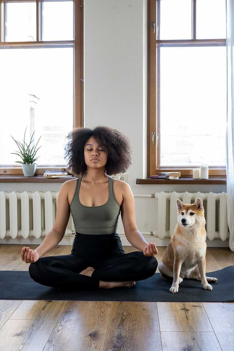 Girl doing yoga