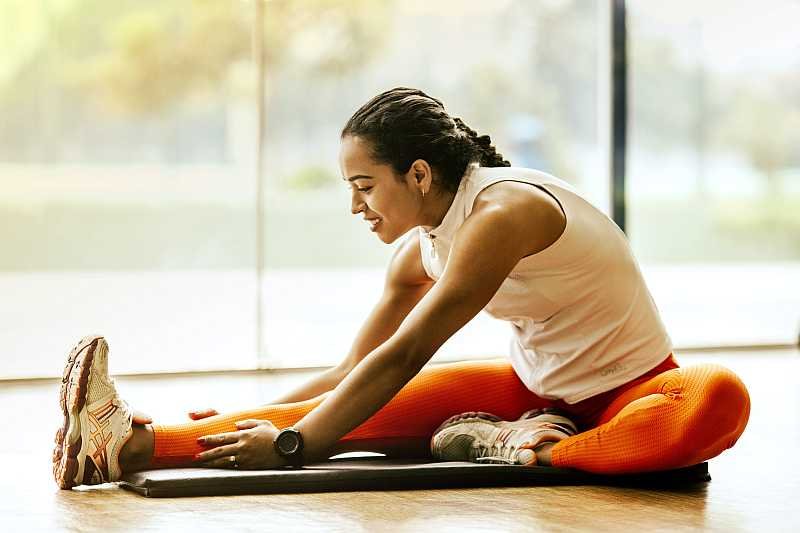 Woman feeling good at the gym